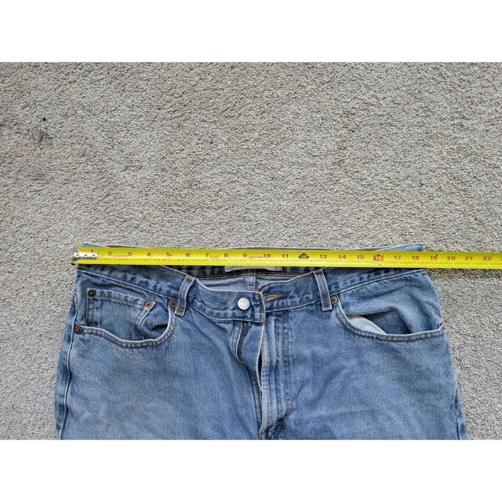Vintage Y2K Levi's 505 Regular Fit Jeans Mens 38x30 Cotton Blue Faded